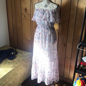 Maison Jules off the shoulder dress